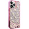 Guess GUHCP14XLC4PSGP iPhone 14 Pro Max 6.7 różowy/pink hardcase Liquid Glitter 4G Transculent