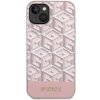 Guess GUHMP14MHGCFSEP iPhone 14 Plus / 15 Plus 6.7 różowy/pink hard case GCube Stripes MagSafe