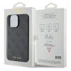Guess GUHCP15LG4GFGR iPhone 15 Pro 6.1 szary/grey hard case 4G Metal Gold Logo