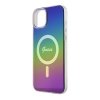 Guess GUHMP15SHITSK iPhone 15 / 14 / 13 6.1 wielokolorowy/rainbow hardcase IML Iridescent MagSafe