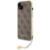 Guess GUHCP15MGF4GBR iPhone 15 Plus / 14 Plus 6.7 brązowy/brown hardcase 4G Charms Collection
