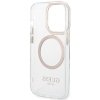 Guess GUHMP15SHTRMD iPhone 15 / 14 / 136.1 złoty/gold hard case Metal Outline Magsafe