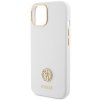 Guess GUHCP15SM4DGPH iPhone 15 / 14 / 13 6.1 biały/white hardcase Silicone Logo Strass 4G