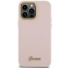 Guess GUHCP15LSMBSLP iPhone 15 Pro 6.1 różowy/pink hardcase Silicone Script Metal Logo & Frame