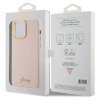 Guess GUHCP15LSMBSLP iPhone 15 Pro 6.1 różowy/pink hardcase Silicone Script Metal Logo & Frame