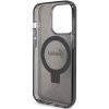 Guess GUHMP15XHRSGSK iPhone 15 Pro Max 6.7 czarny/black hardcase Ring Stand Script Glitter MagSafe