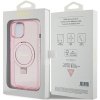 Guess GUHMP15MHRSGSP iPhone 15 Plus / 14 Plus 6.7 różowy/pink hardcase Ring Stand Script Glitter MagSafe