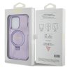 Guess GUHMP13LHRSGSU iPhone 13 Pro / 13 6.1 fioletowy/purple hardcase Ring Stand Script Glitter MagSafe