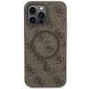 Guess GUHMP13LG4GFRW iPhone 13 Pro / 13 6.1 brązowy/brown hardcase 4G Collection Leather Metal Logo MagSafe