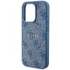 Guess GUHMP14LG4GFRB iPhone 14 Pro 6.1 niebieski/blue hardcase 4G Collection Leather Metal Logo MagSafe