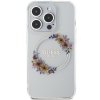 Guess GUHMP15XHFWFCT iPhone 15 Pro Max 6.7 transparent hardcase IML Flowers Wreatch MagSafe