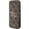 Guess GUBKP15L4GMGBR iPhone 15 Pro 6.1brązowy/book book 4G Metal Logo