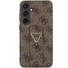 Guess GUHCS24SPGS4TDW S24 S921 brązowy/brown hardcase Grip Stand 4G Triangle Strass