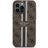Guess GUHMP15XP4RPSW iPhone 15 Pro Max 6.7 brązowy/brown hardcase 4G Printed Stripes MagSafe
