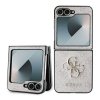 Guess GUHCZF64GMGPI Z Flip6 F741różowy/pink Leather 4G Metal Logo