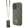 Guess GUHCP16SP4TDSCPW iPhone 166.1 brązowy/brown hardcase Leather Metal Logo Strass Crossbody