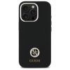 Guess GUHCP16LM4DGPK iPhone 16 Pro 6.3  czarny/black hardcase Silicone Logo Strass 4G