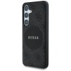 Etui Guess 4G Round Patch Classic Logo   MagSafe do Samsung Galaxy S25 czarny