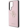 Etui Guess Grained Big 4G Logo Small     Classic Logo do Samsung Galaxy S25 Ultra różowy