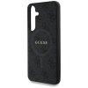 Etui Guess Leather 4G Colored Ring       Classic Logo MagSafe Samsung Galaxy S25 czarny