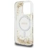 Etui Guess HC Resin Bottom Glitter do    iPhone 16 Pro Max MagSafe złoty