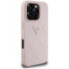 Etui Guess Hot Stamp 4G Pattern Triangle Metal Logo do iPhone 16 Pro Max różowy