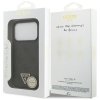Etui Guess Leather 4G Triangle Strass    MagSafe do iPhone 17 Pro czarny