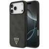Etui Guess Leather 4G Triangle Strass    MagSafe do iPhone 17 Pro Max czarny