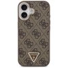 Etui Guess 4G Triangle Logo MagSafe do   iPhone 17 brązowy złoty