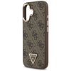 Etui Guess 4G Triangle Logo MagSafe do   iPhone 17 brązowy złoty