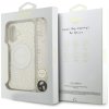 Etui Guess IML Flowers Electro Pearl     Strap MagSafe do iPhone 17 biały