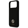 Etui Guess Silicone Logo Strass 4G       MagSafe do iPhone 17 Pro Max czarny