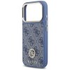 Etui Guess 4G Strass Logo MagSafe do     iPhone 17 Pro niebieski