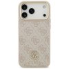 Etui Guess 4G Strass Logo MagSafe do     iPhone 17 Pro Max różowy