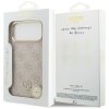 Etui Guess 4G Strass Logo MagSafe do     iPhone 17 Pro Max różowy