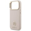 Etui Guess Grained Strass Logo MagSafe   do iPhone 17 Pro różowy