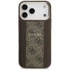 Etui Guess 4G Stripe MagSafe do iPhone   17 Pro Max brązowy