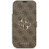 Etui Guess Book 4G Metal Logo do iPhone  17 Pro Max brązowy