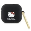 Hello Kitty HKA33DKHSK Airpods 3 coverczarny/black Silicone 3D Kitty Head