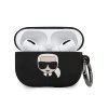 Karl Lagerfeld KLACAPSILGLBK AirPods Pro cover czarny/black Silicone Ikonik