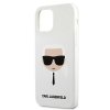 Karl Lagerfeld KLHCP12SSLKHWH iPhone12 mini 5,4 biały/white hardcase Silicone Karl`s Head