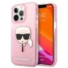 Karl Lagerfeld KLHCP13XKHTUGLP iPhone 13Pro Max 6,7 różowy/pink hardcase Glitter Karl`s Head