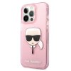 Karl Lagerfeld KLHCP13XKHTUGLP iPhone 13 Pro Max 6,7 różowy/pink hardcase Glitter Karl`s Head