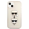 Karl Lagerfeld KLHCP13SKCTUGLGO iPhone 13 mini 5,4 złoty/gold hardcase Glitter Karl`s & Choupette