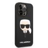 Karl Lagerfeld KLHMP14XSLKHBK iPhone 14 Pro Max 6,7 hardcase czarny/black Silicone Karl`s Head Magsafe