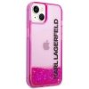Karl Lagerfeld KLHCP14SLCKVF iPhone 14 / 15 / 13 6,1 różowy/pink hardcase Liquid Glitter Elong