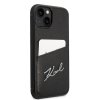 Karl Lagerfeld KLHCP14MCSSK iPhone 14 Plus / 15 Plus 6,7 hardcase czarny/black Signature Logo Cardslot