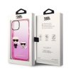 Karl Lagerfeld KLHCP14STGKCP iPhone 14 / 15 / 13 6,1 hardcase różowy/pink Gradient Ikonik Karl & Choupette