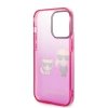 Karl Lagerfeld KLHCP14LTGKCP iPhone 14 Pro 6,1 hardcase różowy/pink Gradient Ikonik Karl & Choupette