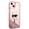 Karl Lagerfeld KLHCP14SLNKHCP iPhone 14 / 15 / 13 6,1 różowy/pink hardcase Glitter Karl Head